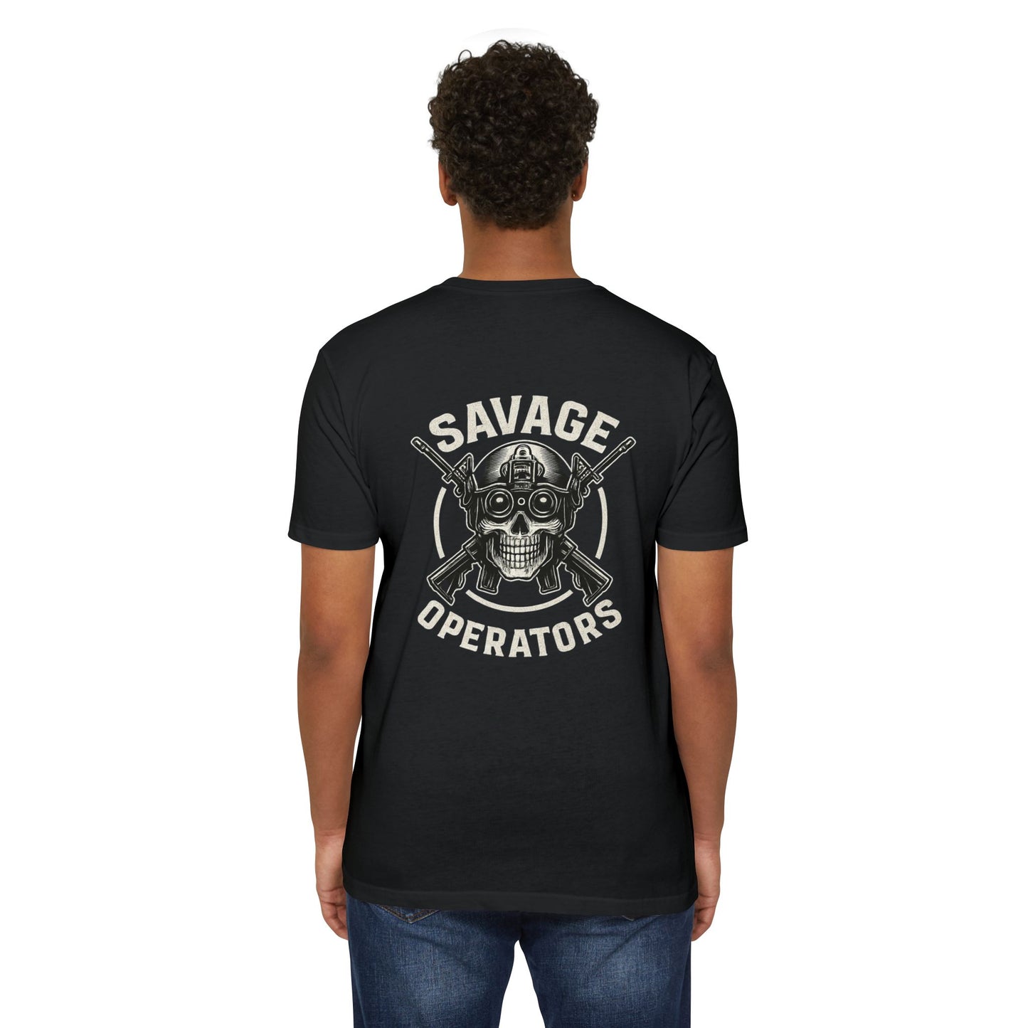 Savage Operators Skull Tee – Cool Tactical Skull Shirt
