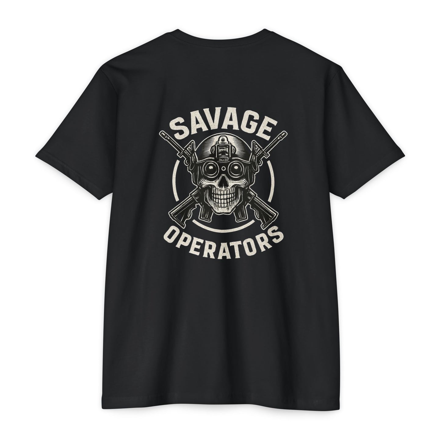Savage Operators Skull Tee – Cool Tactical Skull Shirt
