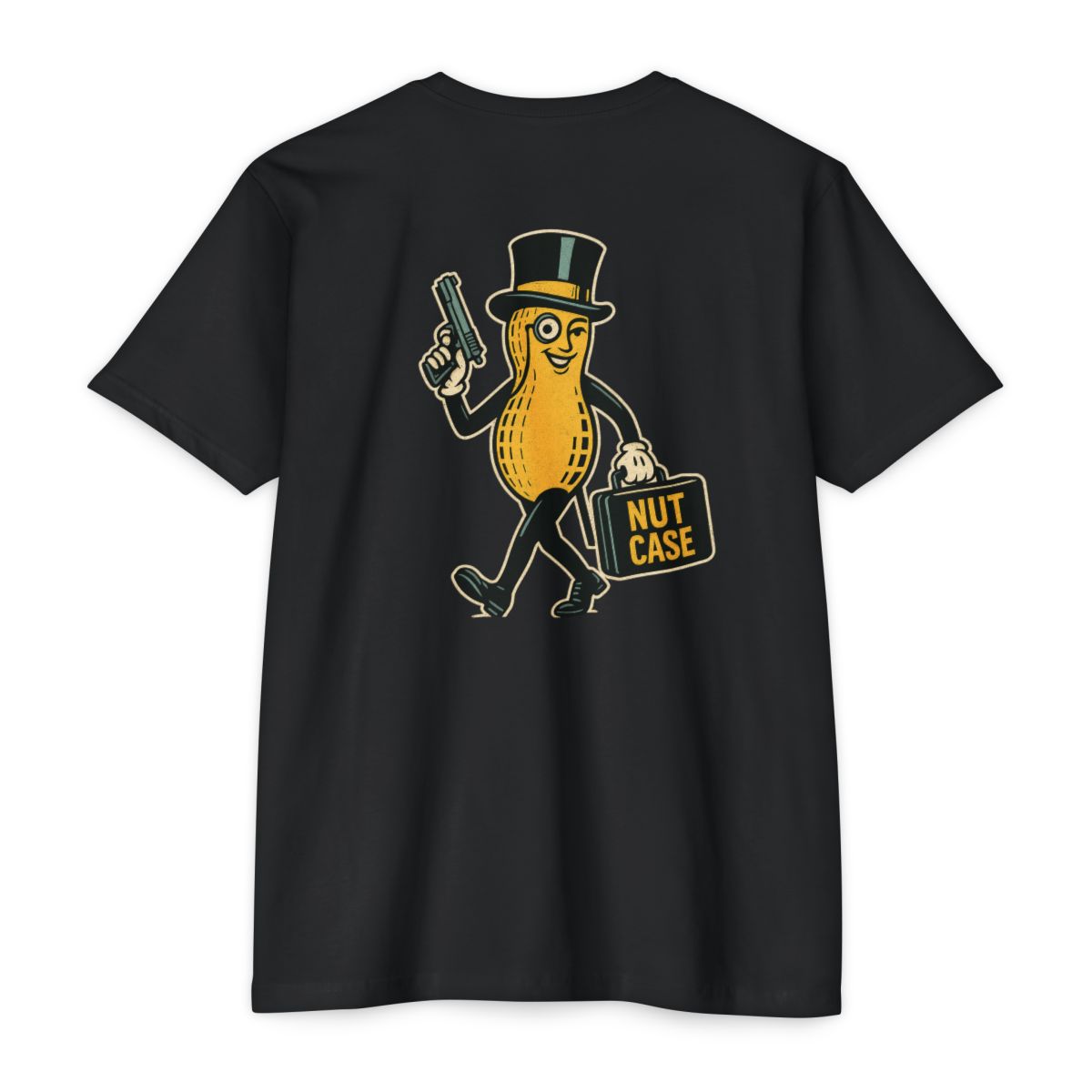Nut Case – Tactical Parody Tee - He's Tactical He's Nuts - BACK PRINT