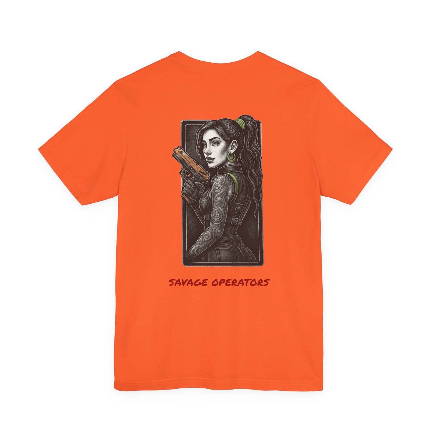 Savage Operators Angel Girl #1 Graphic Tee, Premium High Quality - BACK PRINT