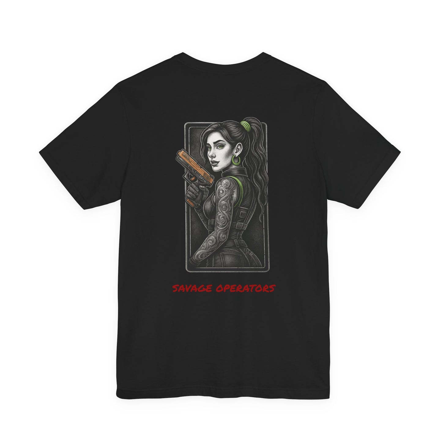 Savage Operators Angel Girl #1 Graphic Tee, Premium High Quality - not like cheaper brands.