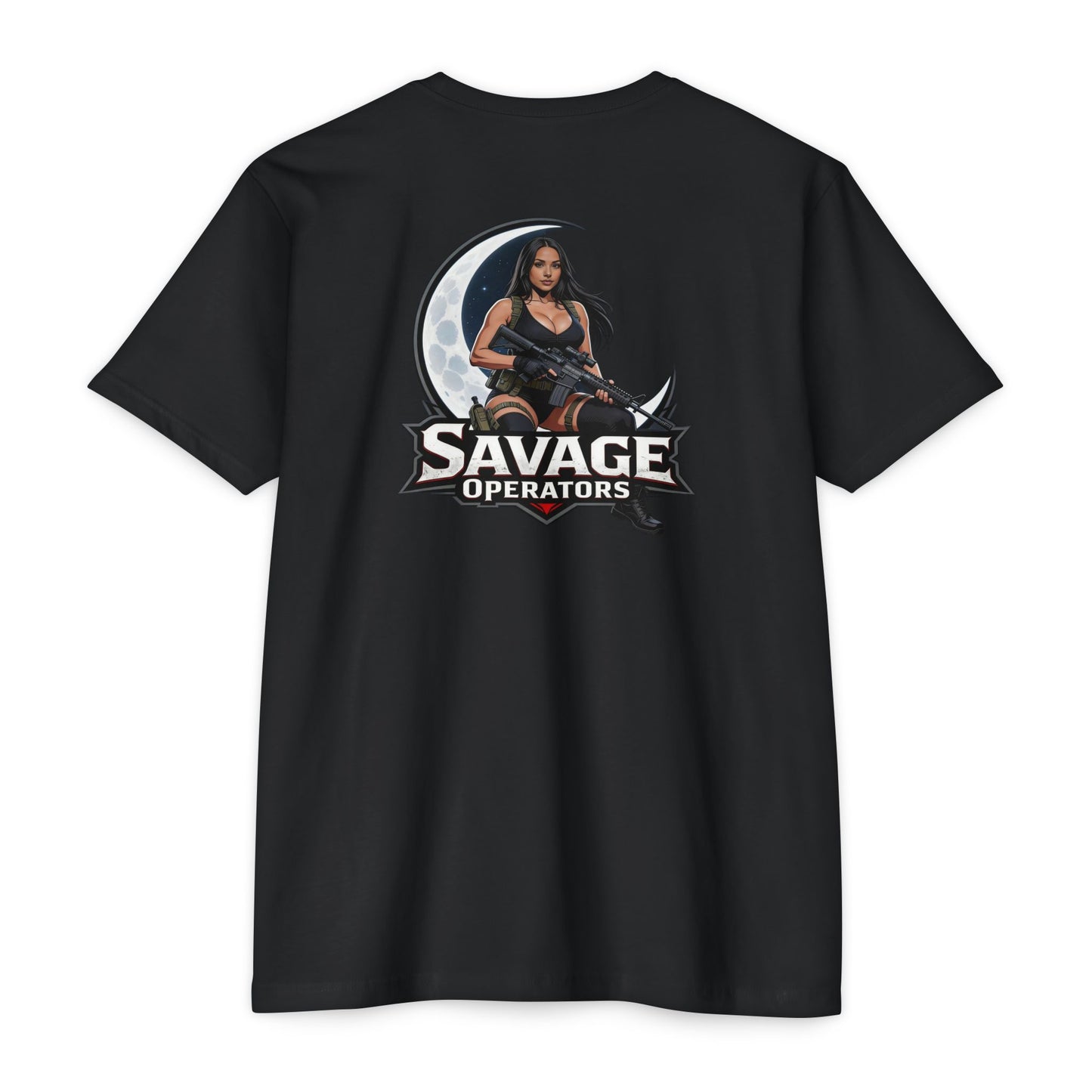 Savage Operators Tactical Moon Operator Shirt – Patriotic 2A Graphic Tee
