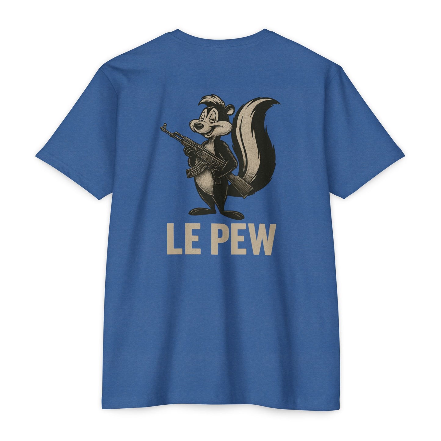 Pew Tee | Funny AK Skunk Shirt for Gun Owners & Degenerates with Humor