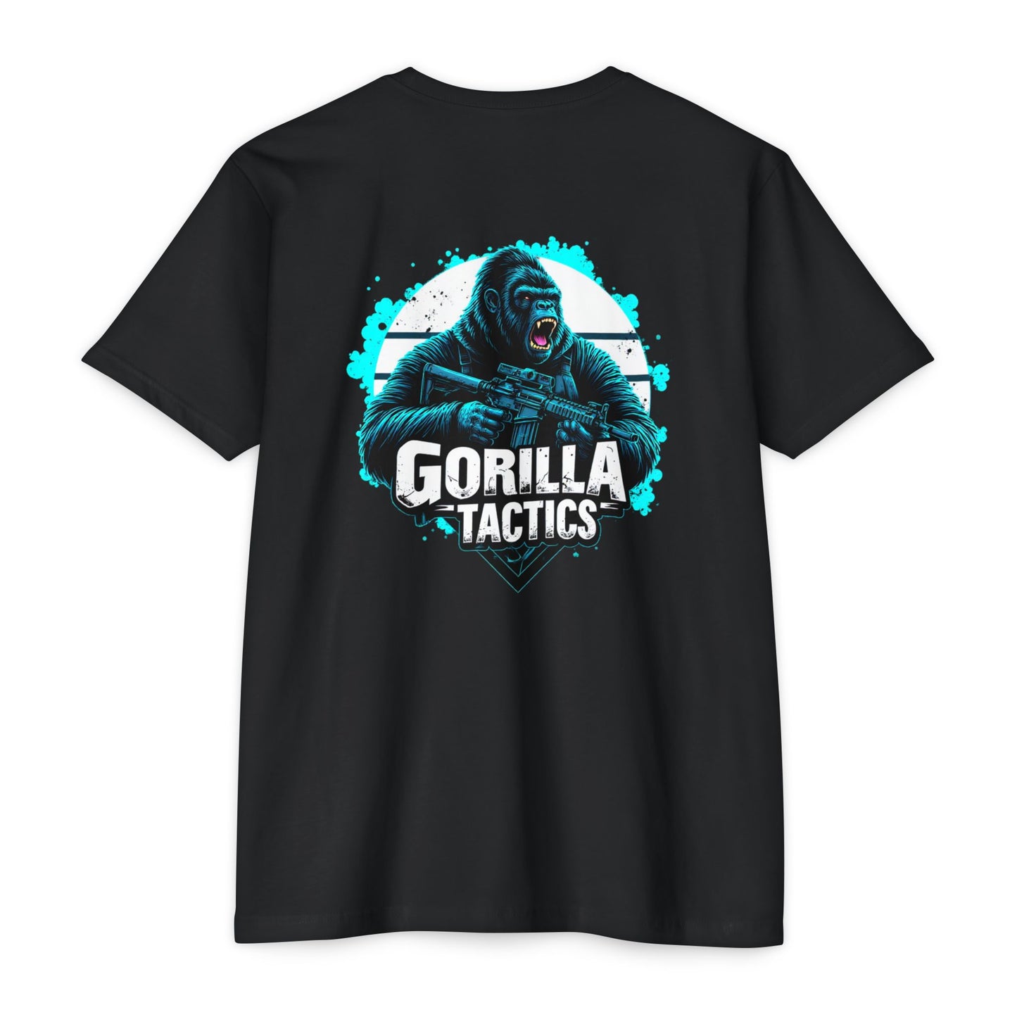 Gorilla Tactics Shirt – Armed Primate Graphic Tee for Alpha Males & Tactical Freaks with taste