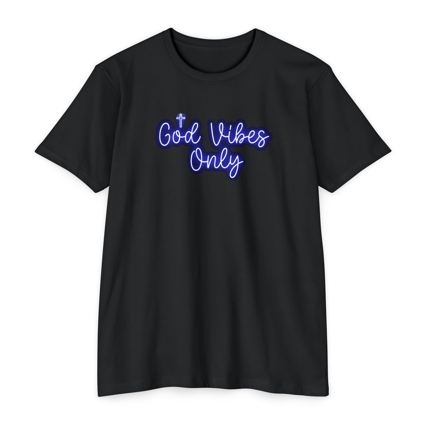 God Vibes Only T-Shirt — Christian Faith Graphic Tee - FRONT PRINT - Savage Operators Tactical Tee | T-Shirt | Savage Operators Clothing | Patriotic Apparel | Military Humor | High Quality CVC Black