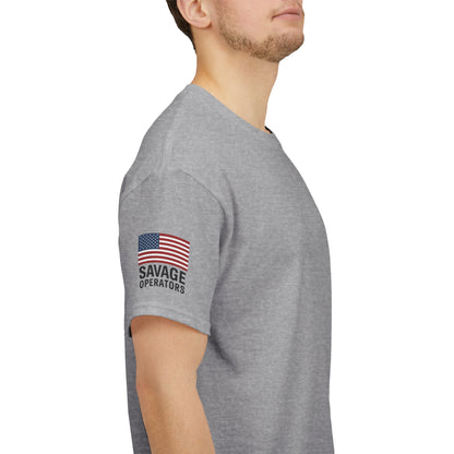 Savage Operators American Flag Sleeve Tee – Minimal Tactical Shirt