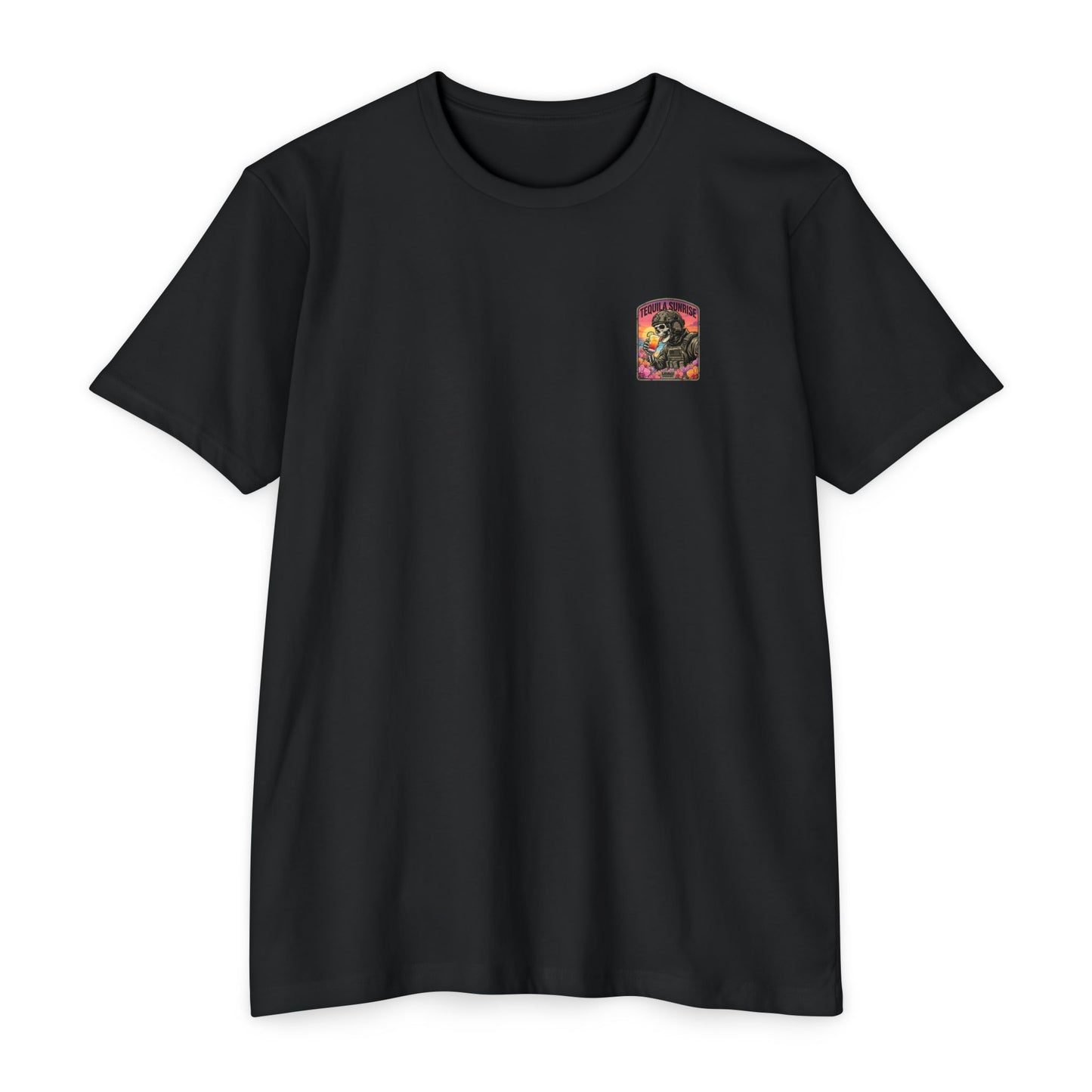 Tequila Sunrise Skull T-Shirt - Back Print