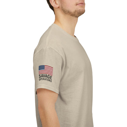 Savage Operators American Flag Sleeve Tee – Minimal Tactical Shirt