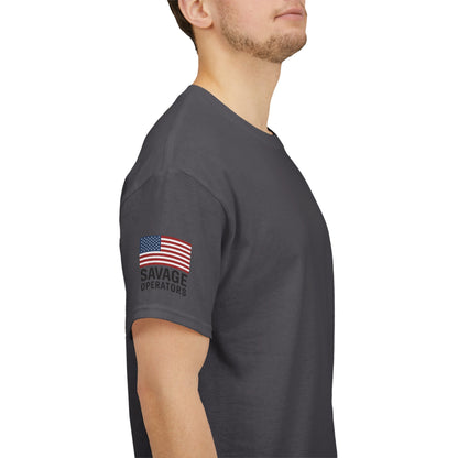 Savage Operators American Flag Sleeve Tee – Minimal Tactical Shirt