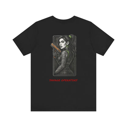 Savage Operators Angel Girl #1 Graphic Tee, Premium High Quality - not like cheaper brands.
