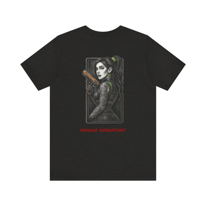 Savage Operators Angel Girl #1 Graphic Tee, Premium High Quality - BACK PRINT