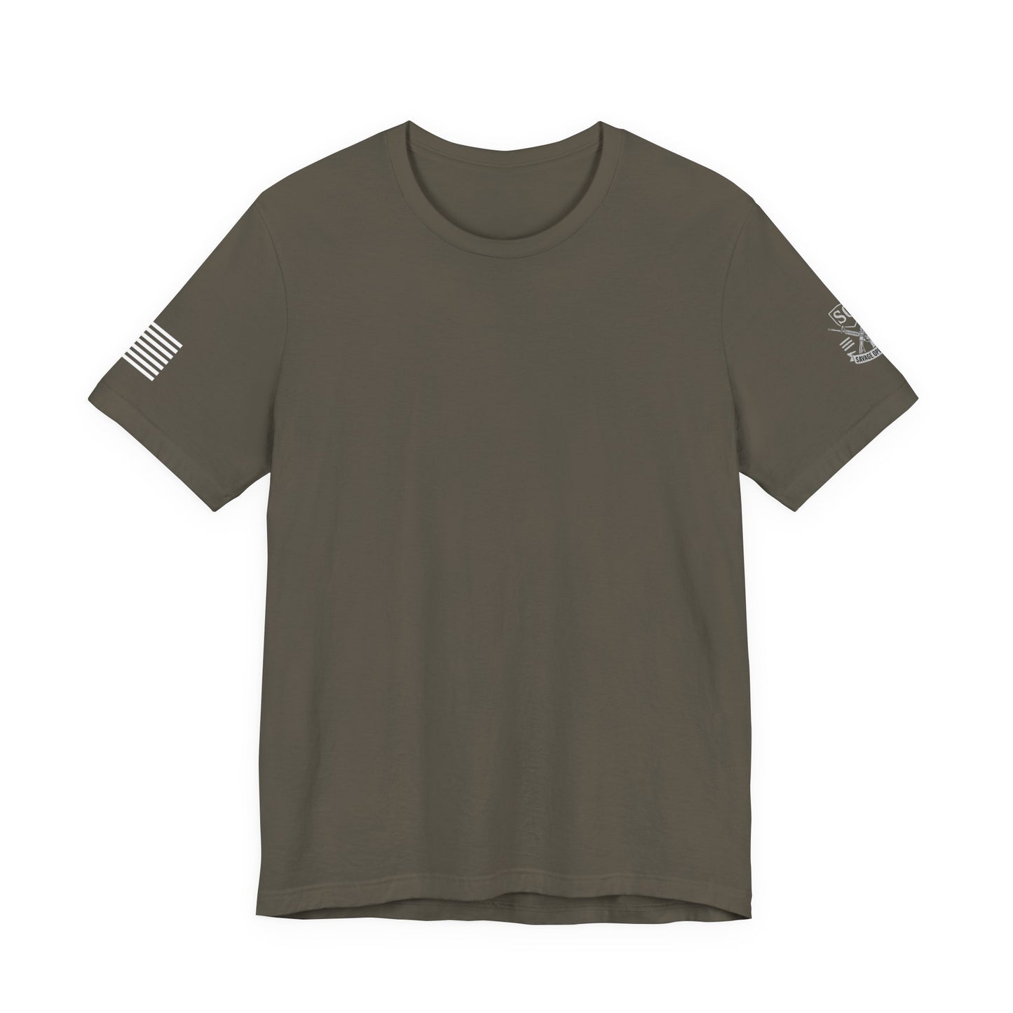 Premium Basic Tee's with WHITE FLAG (multiple color choices)