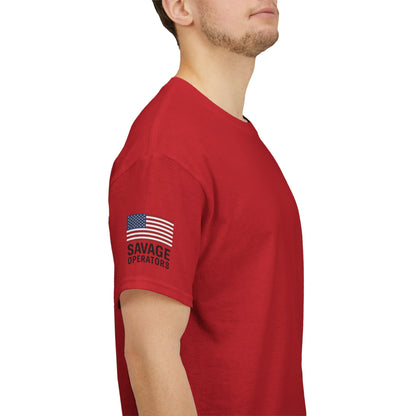 Savage Operators American Flag Sleeve Tee – Minimal Tactical Shirt