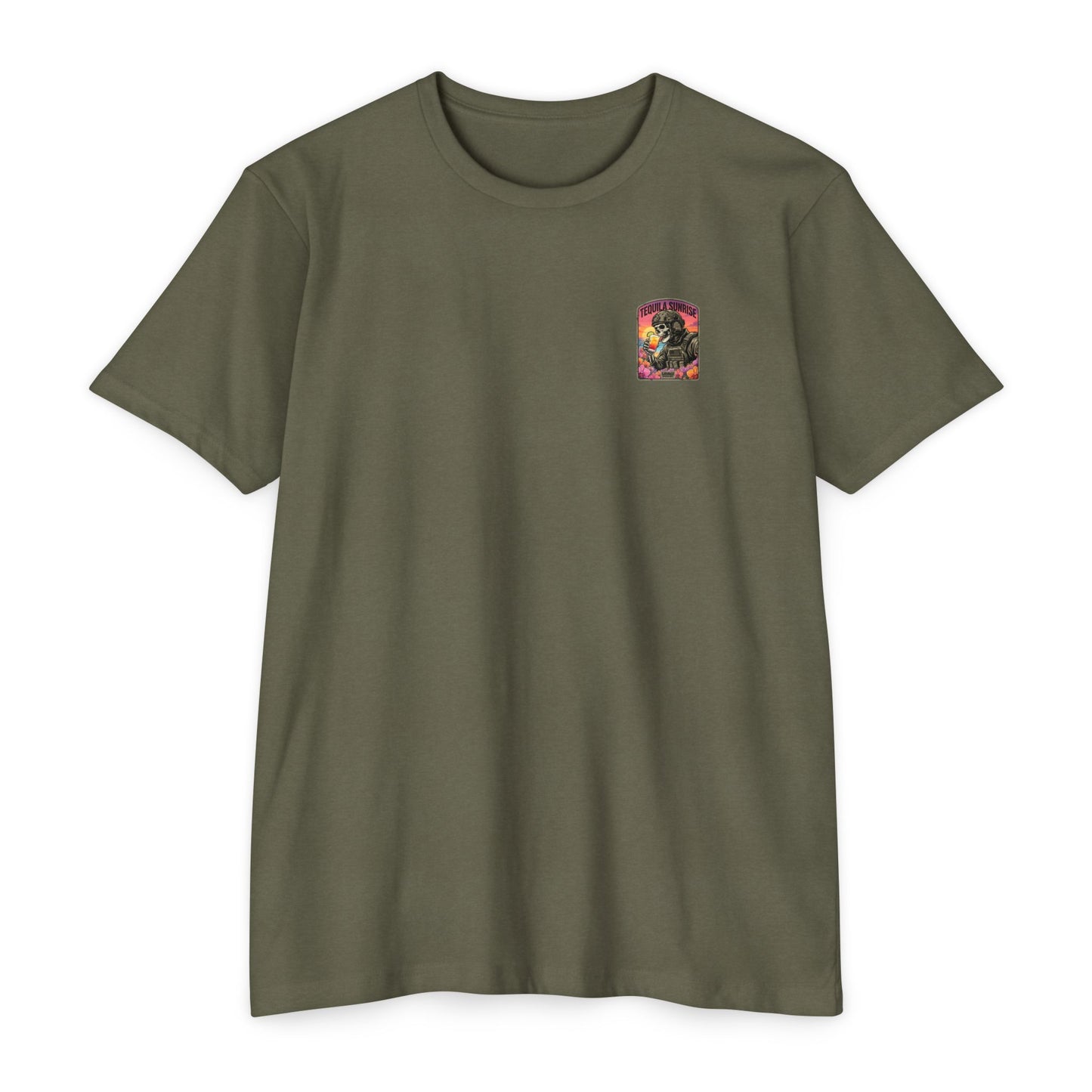 Tequila Sunrise Skull T-Shirt - Back Print
