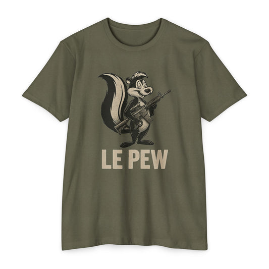 Le Pew Skunk v4 ar15 gotcha variant — Retro Military Humor Tee front print