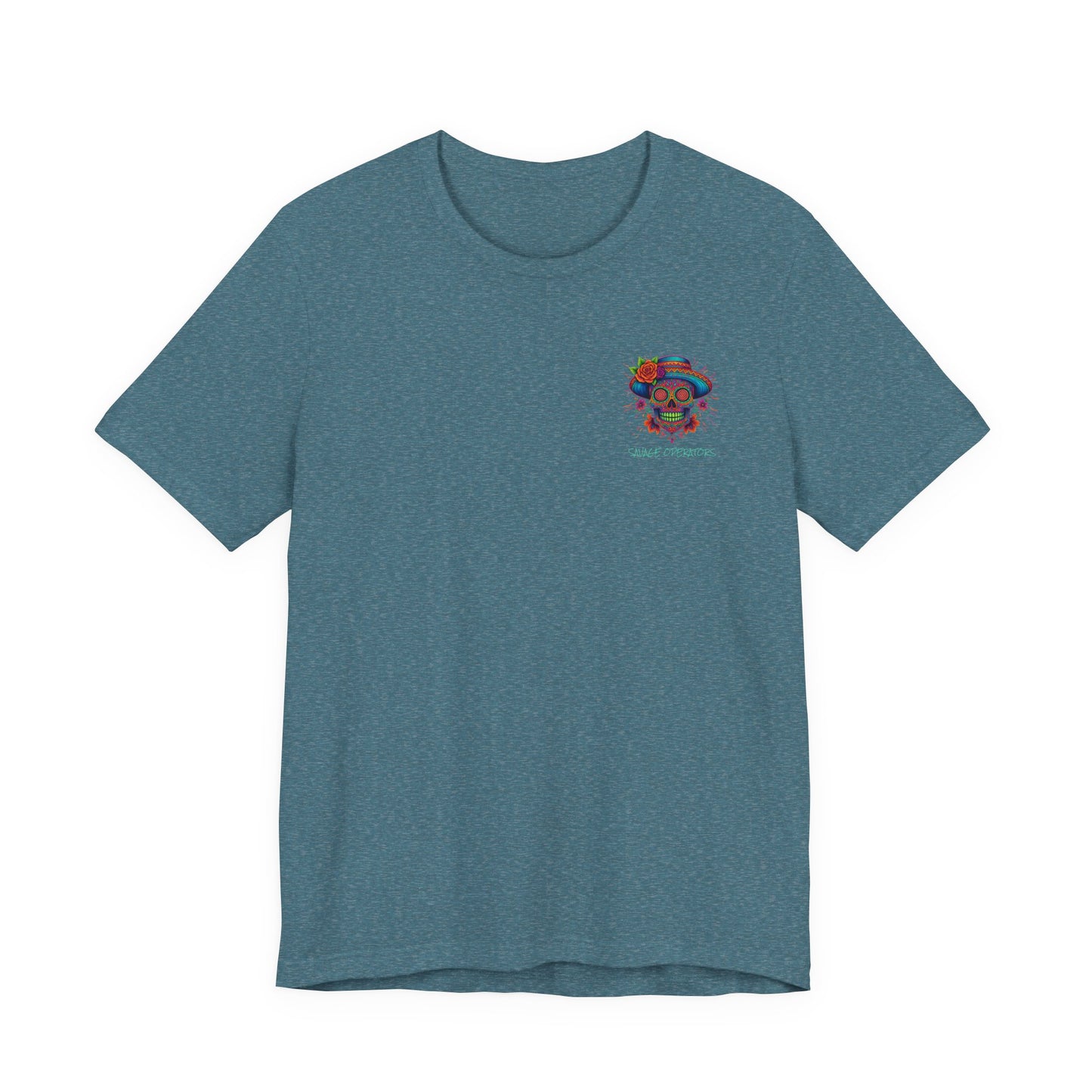Savage Skull Trip – Trippy Neon Skull Shirt (LIMITED DROP) - BACK PRINT