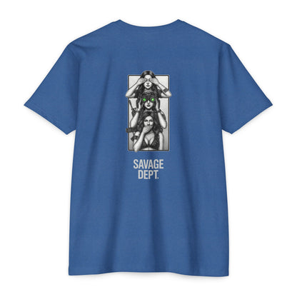 Tactical Silence Tee – See No Evil, Speak No Evil, Night Vision Cool Graphic | Savage Dept. - BACK PRINT