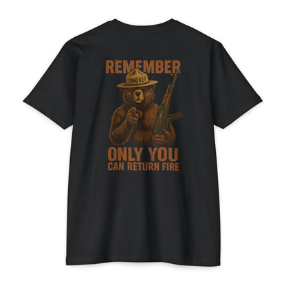 Smokey Bear Return Fire Dark Funny Humor Tee