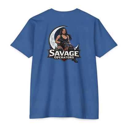 Savage Operators Tactical Moon Operator Shirt – Patriotic 2A Graphic Tee