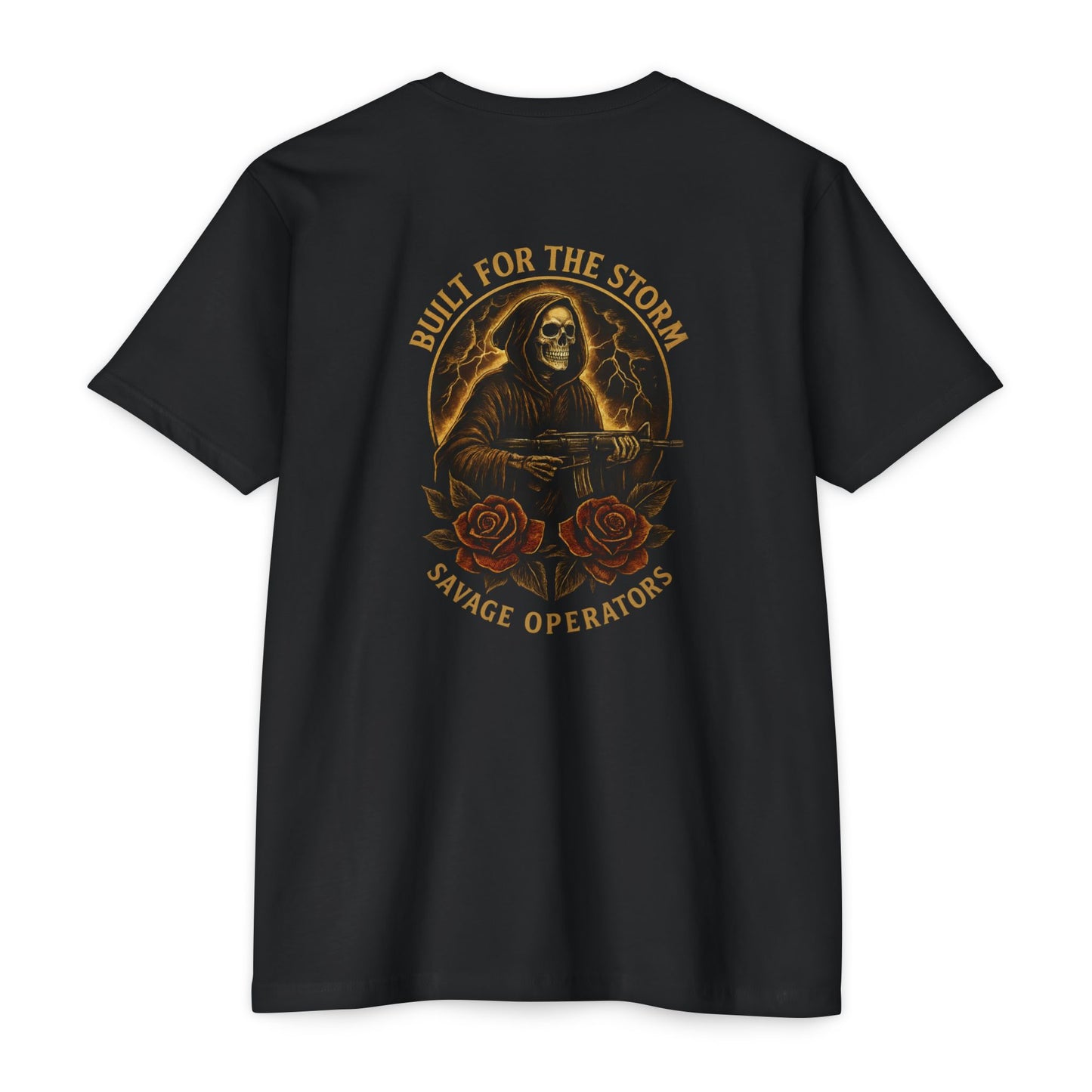 Built for the Storm – Grim Reaper Rifle Tee | Savage Operators Tactical T-Shirt