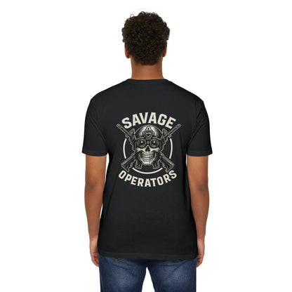 Savage Operators Skull Tee – Cool Tactical Skull Shirt