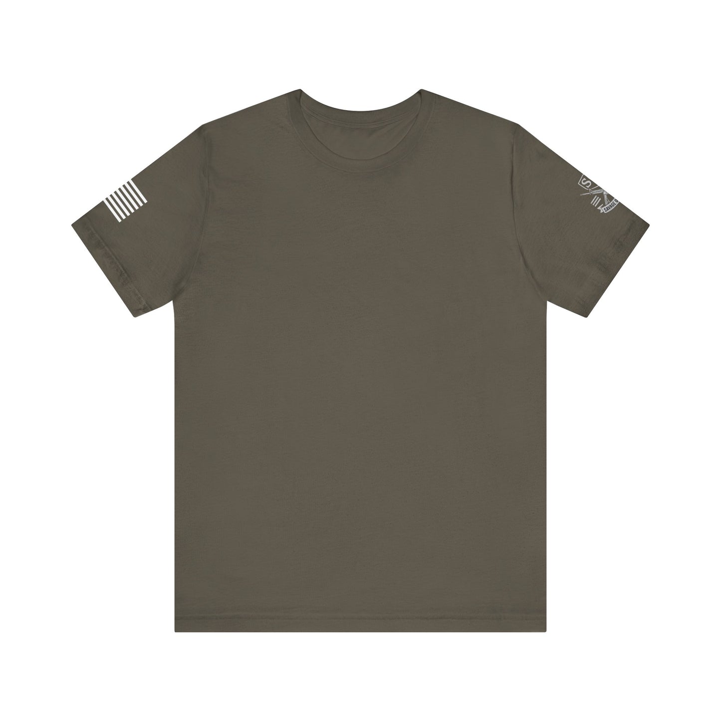 Premium Basic Tee's with WHITE FLAG (multiple color choices)