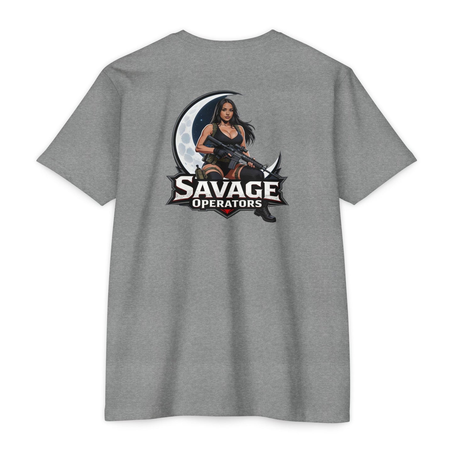 Savage Operators Tactical Moon Operator Shirt – Patriotic 2A Graphic Tee