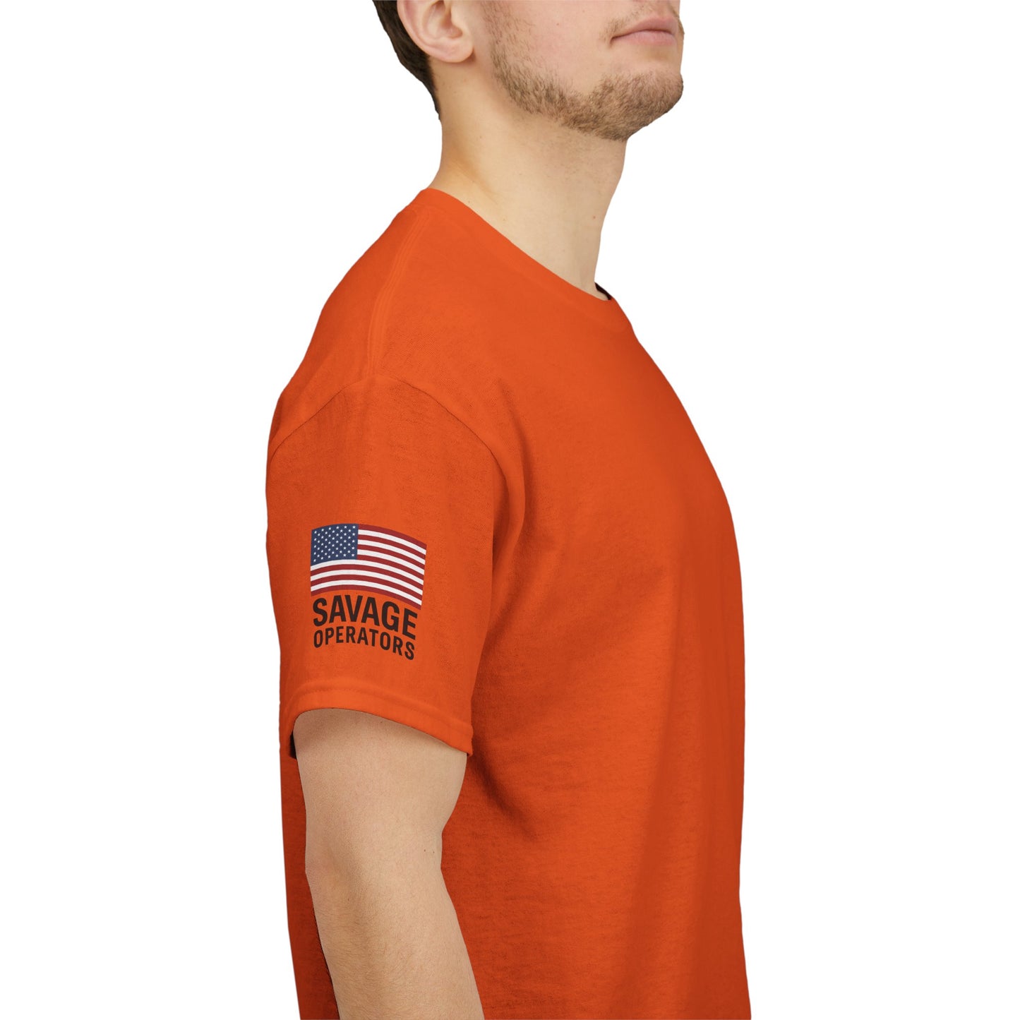 Savage Operators American Flag Sleeve Tee – Minimal Tactical Shirt