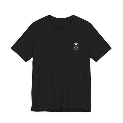 Heavenly Firepower Tee Angel With Rifle Shirt, Tactical Streetwear for Fallen Saints & Operators