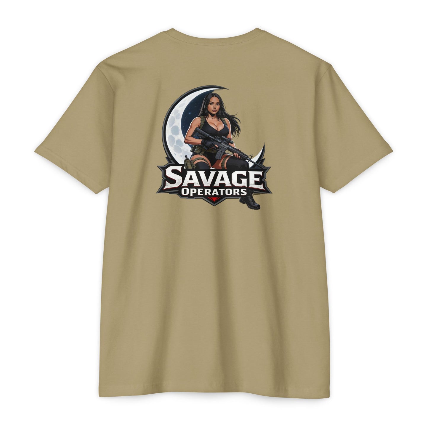 Savage Operators Tactical Moon Operator Shirt – Patriotic 2A Graphic Tee