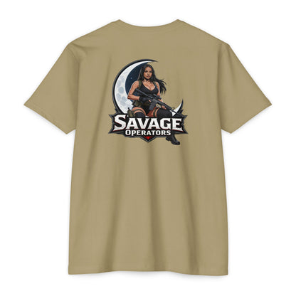 Savage Operators Tactical Moon Operator Shirt – Patriotic 2A Graphic Tee