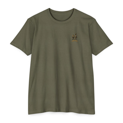 Looney Goons Back Print Parody Shirt | Streetwear Chest Logo Tee for Dark Humor Fans
