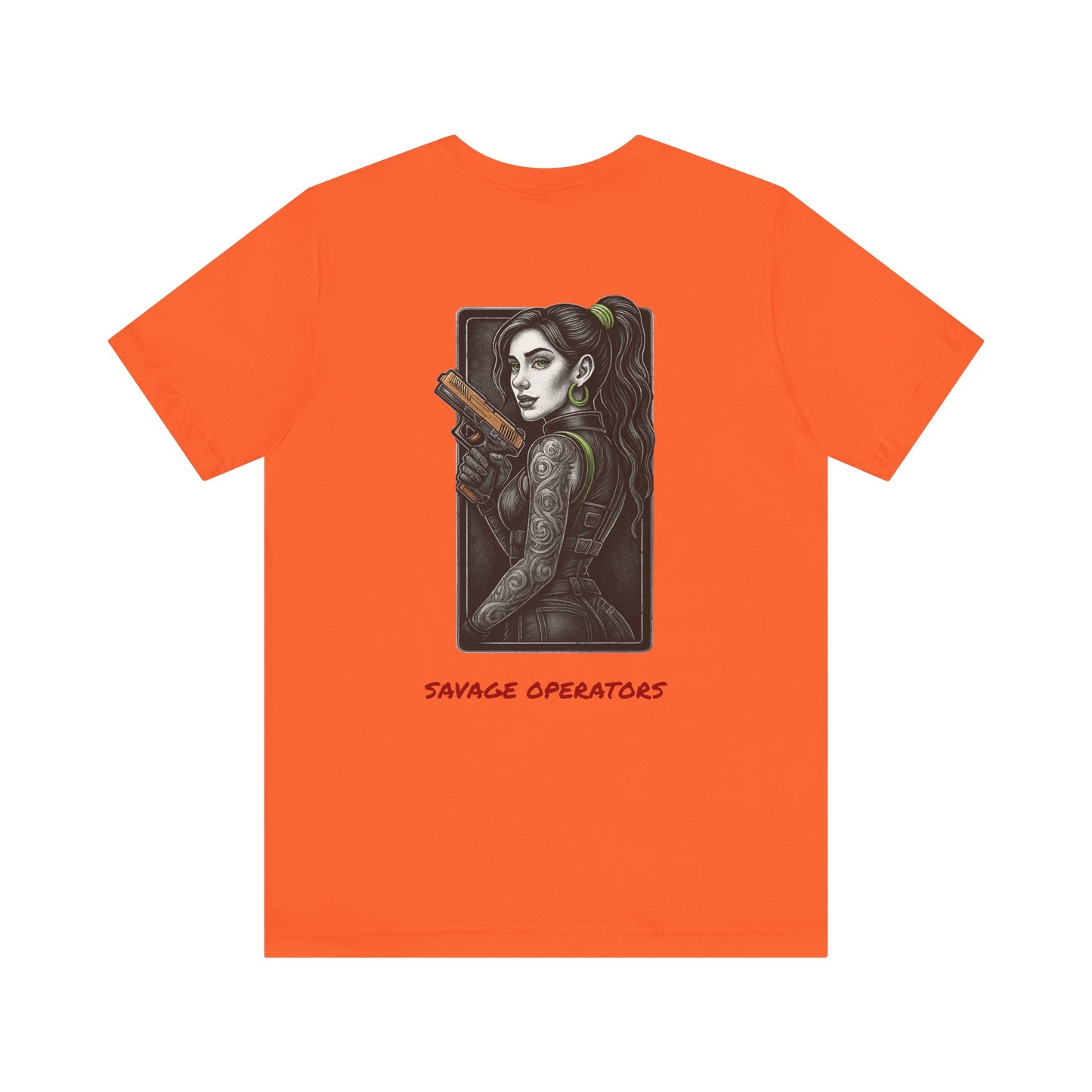 Savage Operators Angel Girl #1 Graphic Tee, Premium High Quality - BACK PRINT