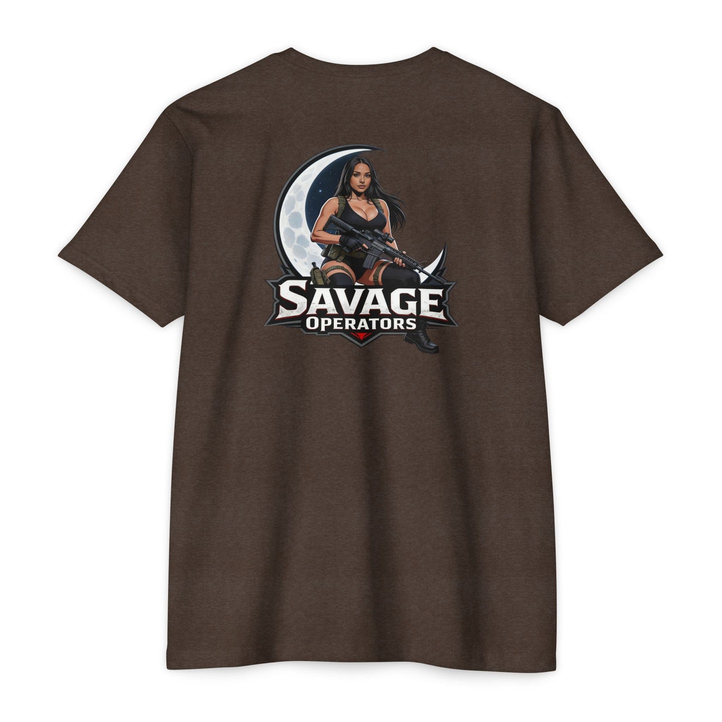 Savage Operators Tactical Moon Operator Shirt – Patriotic 2A Graphic Tee