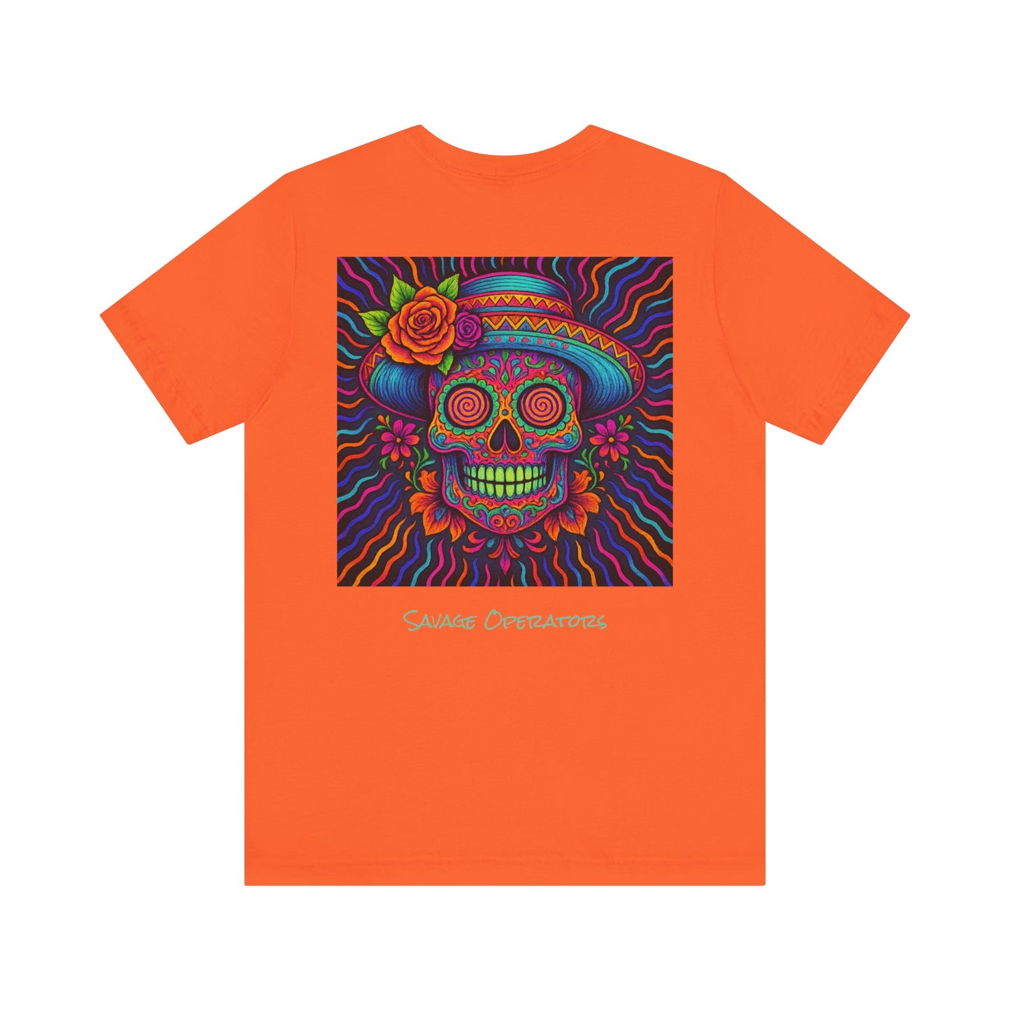 Savage Skull Trip – Trippy Neon Skull Shirt (LIMITED DROP) - BACK PRINT