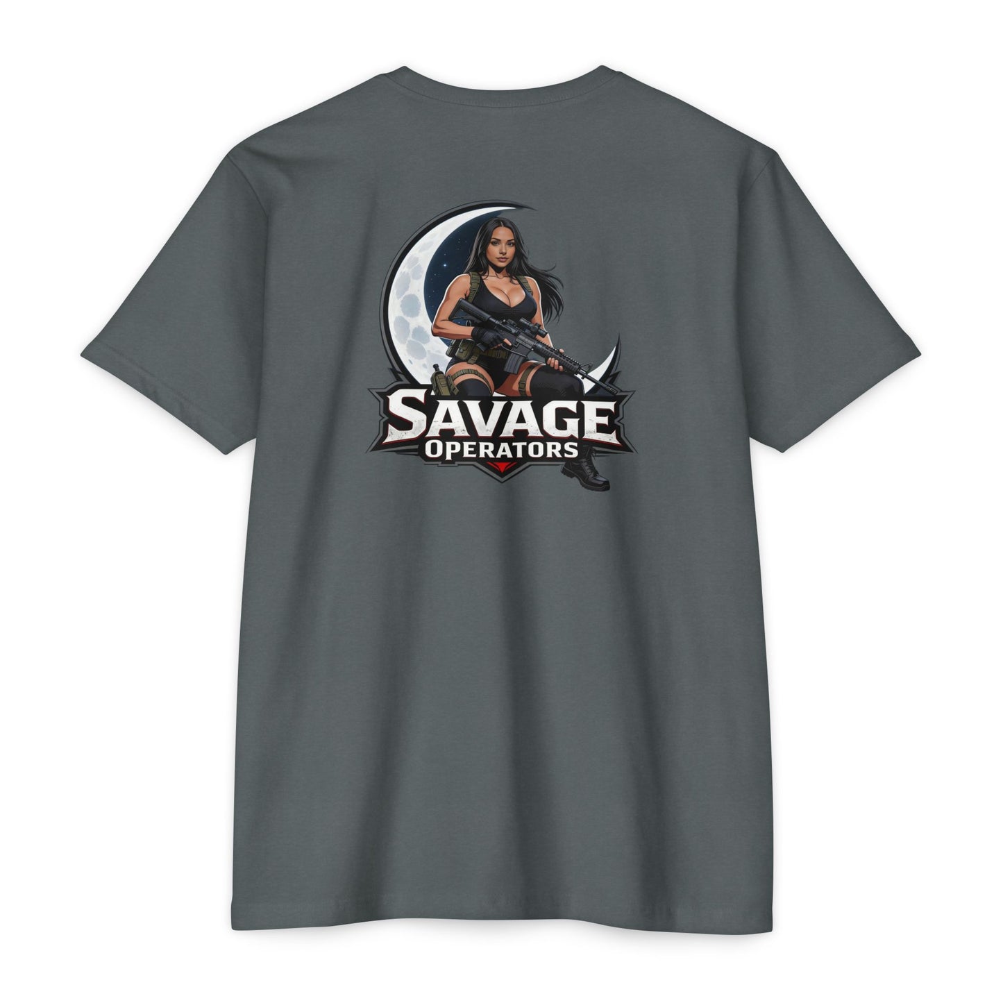 Savage Operators Tactical Moon Operator Shirt – Patriotic 2A Graphic Tee