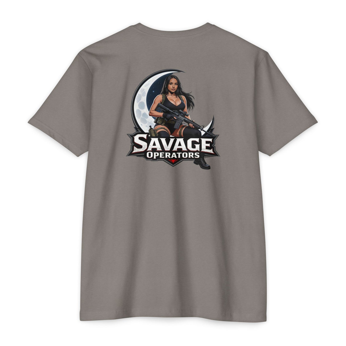 Savage Operators Tactical Moon Operator Shirt – Patriotic 2A Graphic Tee