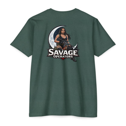Savage Operators Tactical Moon Operator Shirt – Patriotic 2A Graphic Tee