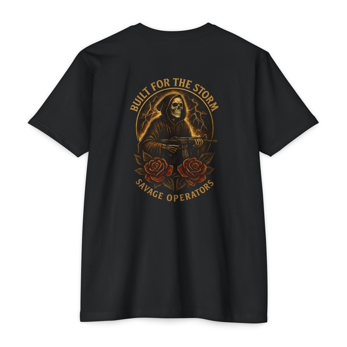 Built for the Storm – Grim Reaper Rifle Tee | Savage Operators Tactical T-Shirt