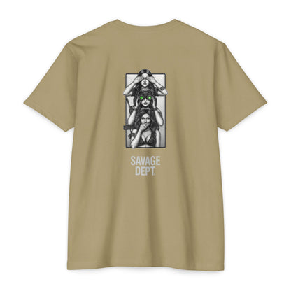 Tactical Silence Tee – See No Evil, Speak No Evil, Night Vision Cool Graphic | Savage Dept. - BACK PRINT