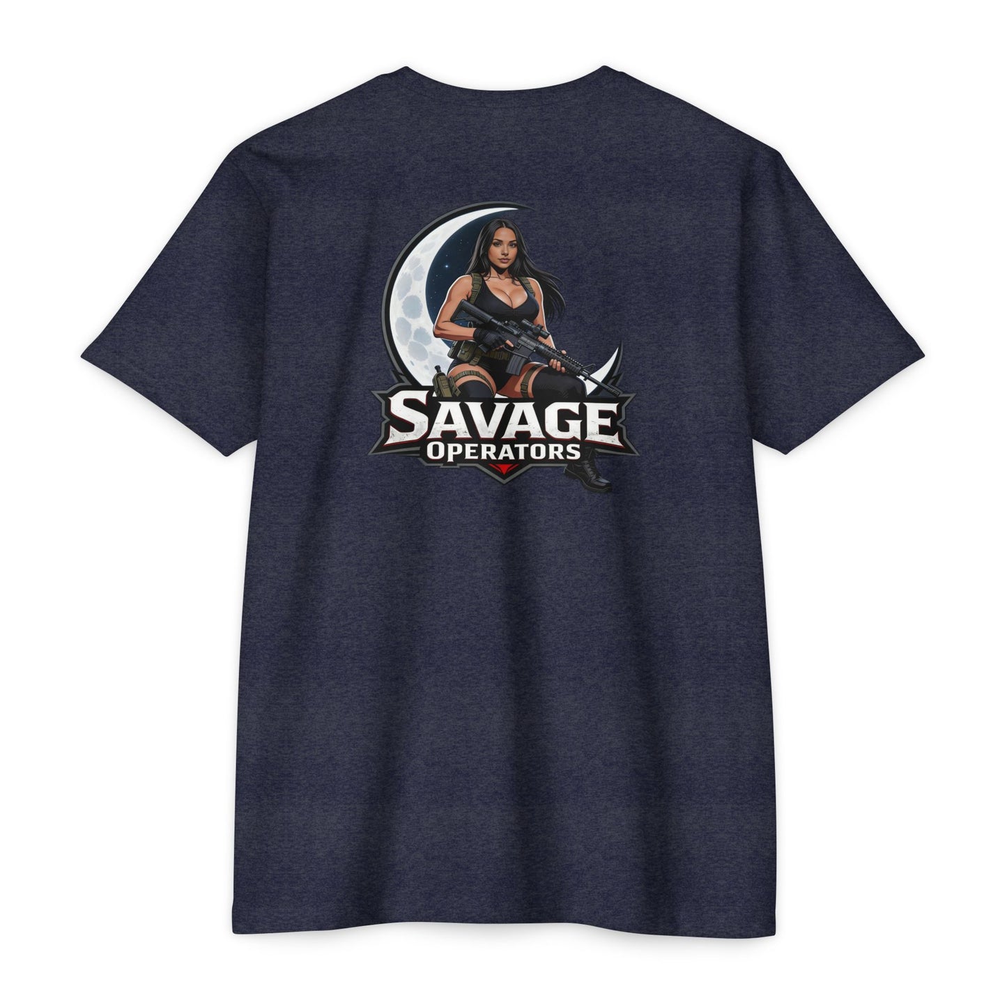 Savage Operators Tactical Moon Operator Shirt – Patriotic 2A Graphic Tee