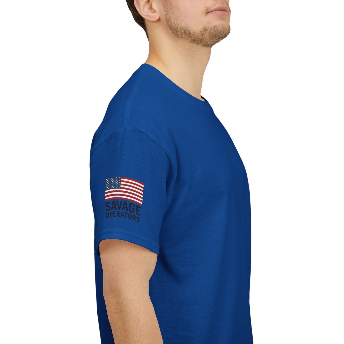 Savage Operators American Flag Sleeve Tee – Minimal Tactical Shirt