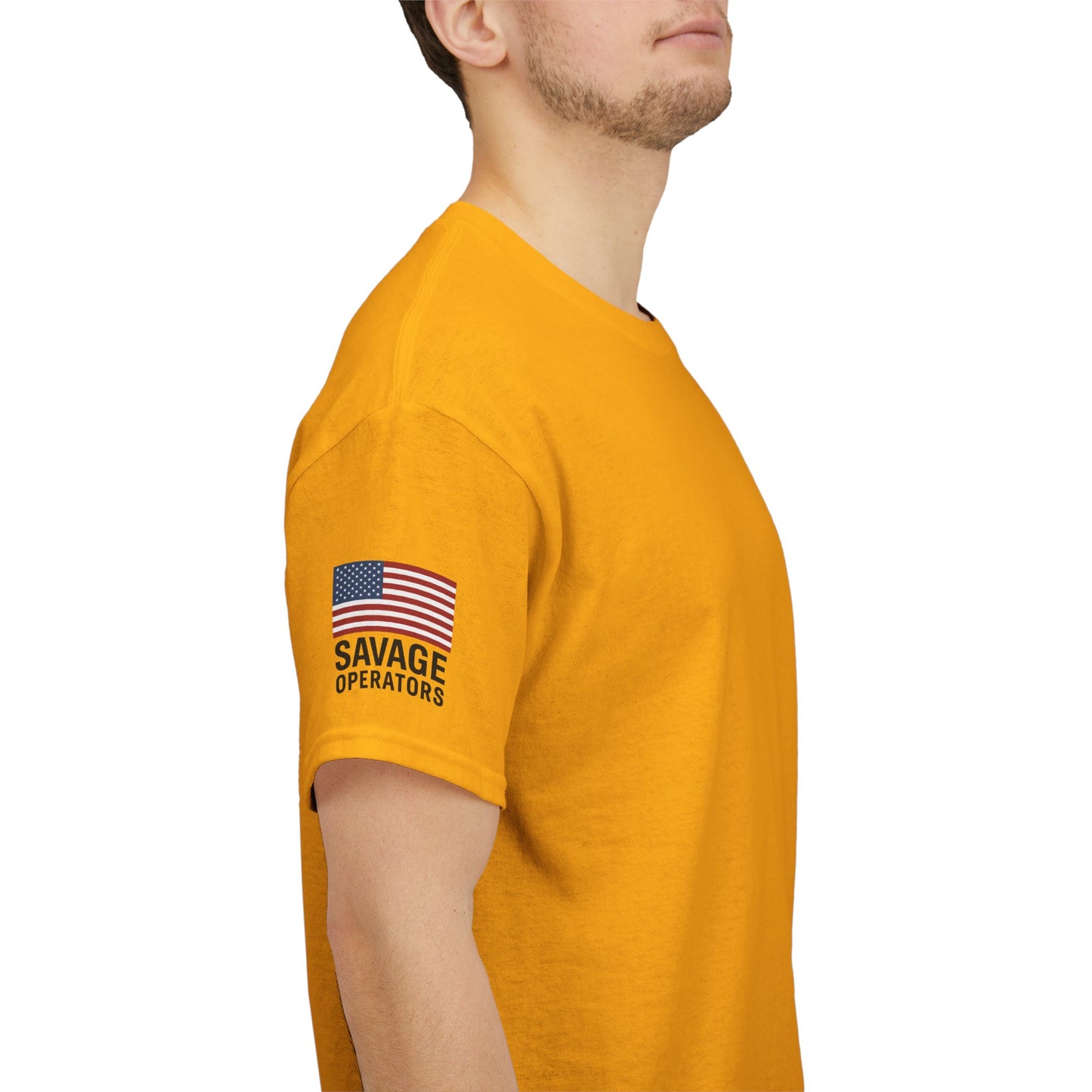 Savage Operators American Flag Sleeve Tee – Minimal Tactical Shirt