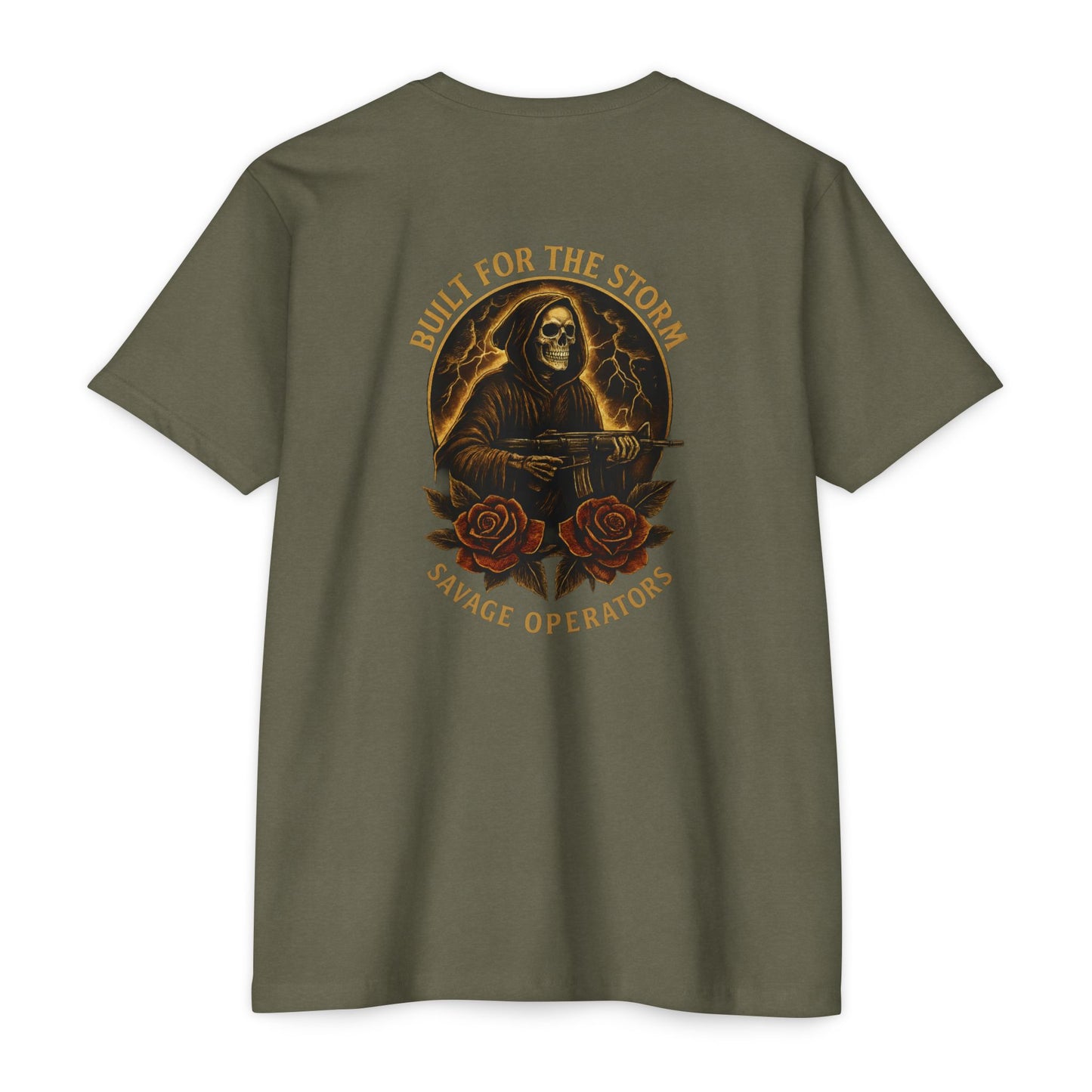 Built for the Storm – Grim Reaper Rifle Tee | Savage Operators Tactical T-Shirt