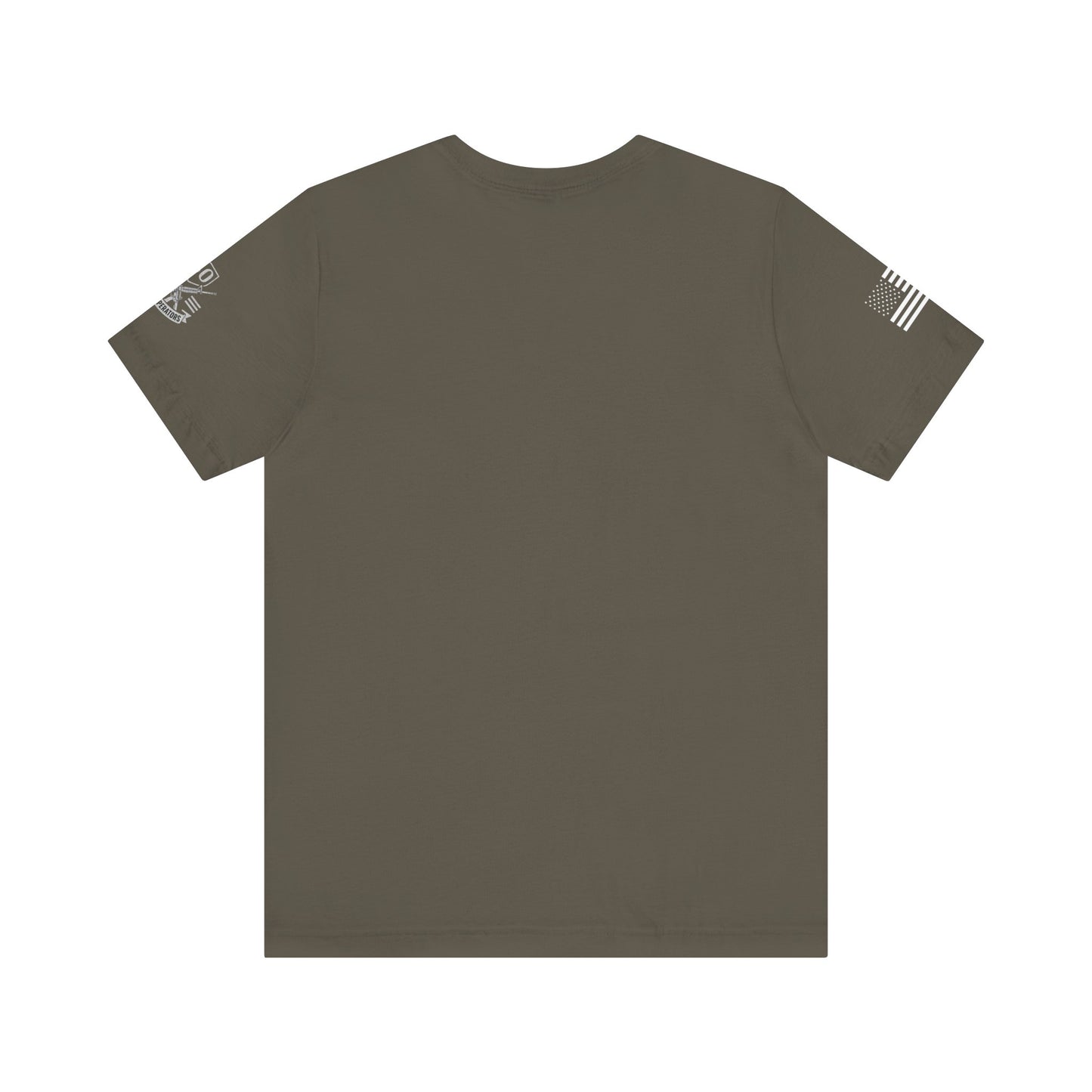 Premium Basic Tee's with WHITE FLAG (multiple color choices)