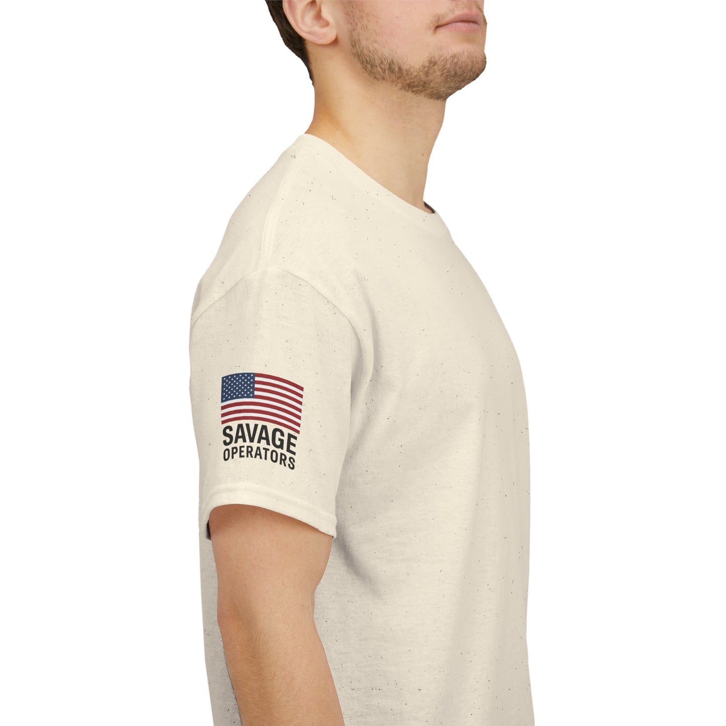 Savage Operators American Flag Sleeve Tee – Minimal Tactical Shirt