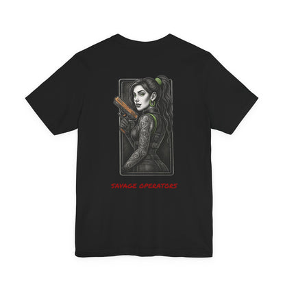 Savage Operators Angel Girl #1 Graphic Tee, Premium High Quality - not like cheaper brands.