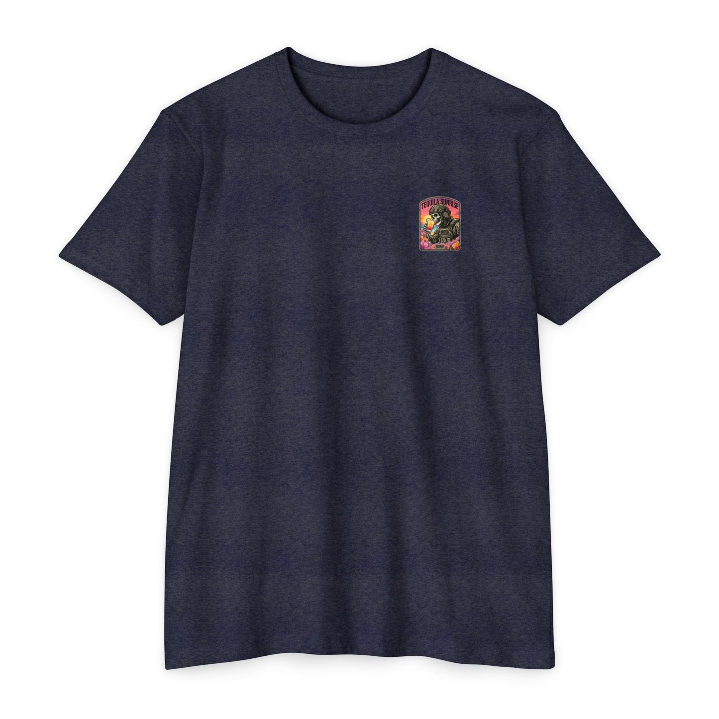 Tequila Sunrise Skull T-Shirt - Back Print