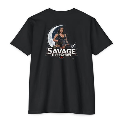 Savage Operators Tactical Moon Operator Shirt – Patriotic 2A Graphic Tee