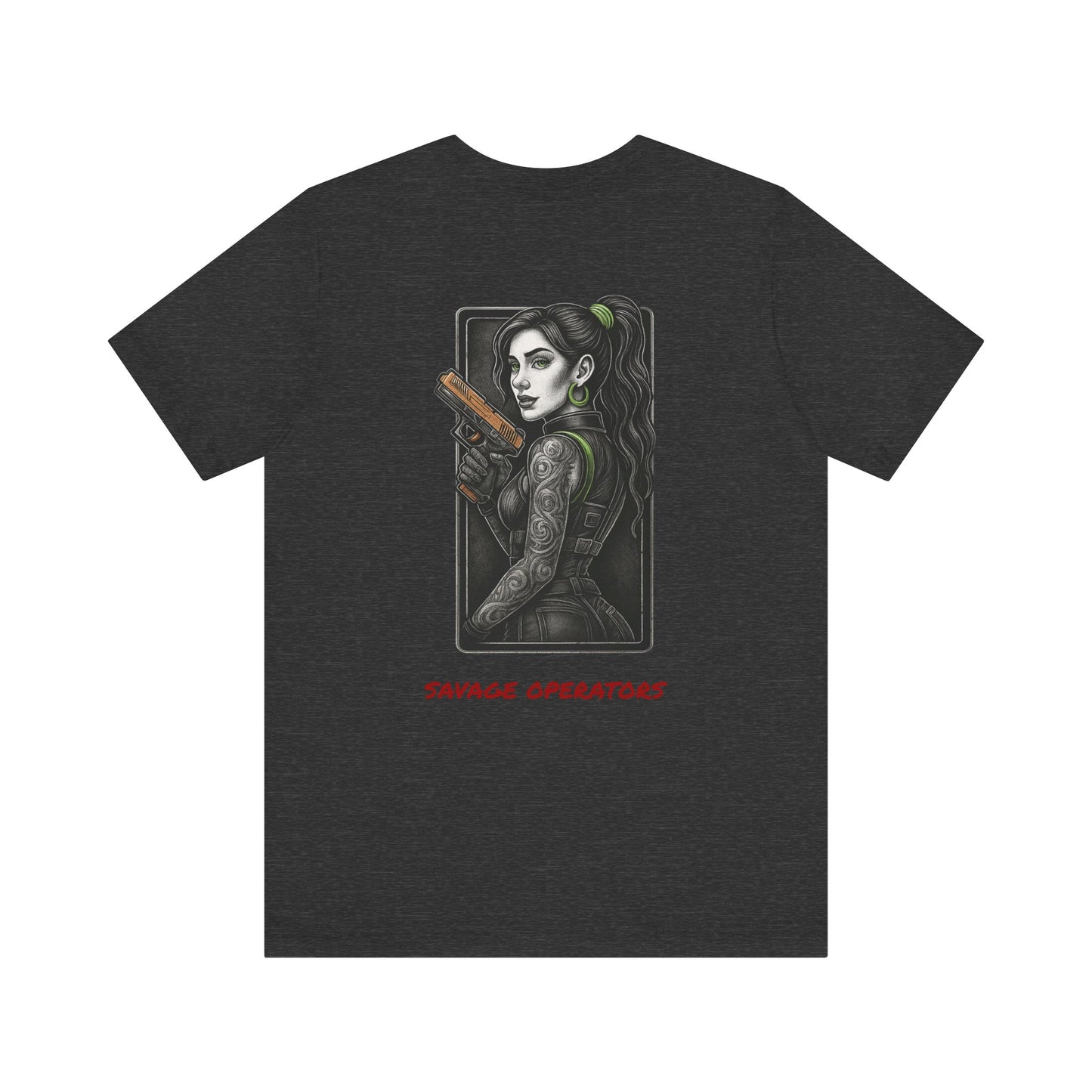 Savage Operators Angel Girl #1 Graphic Tee, Premium High Quality - BACK PRINT